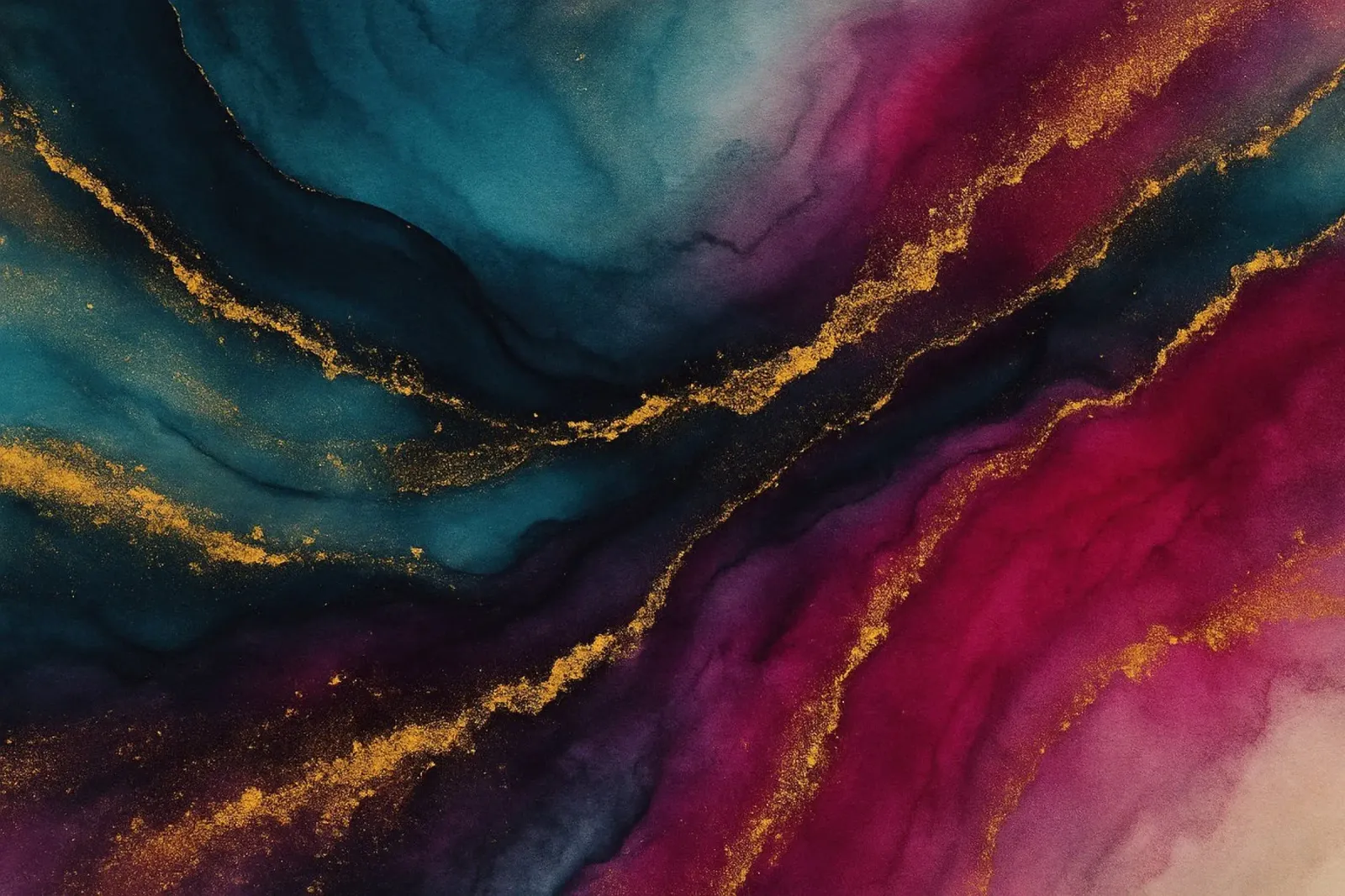 Tempesta di Magenta poster con telaio in plastica da Chromatic Fusion Studio