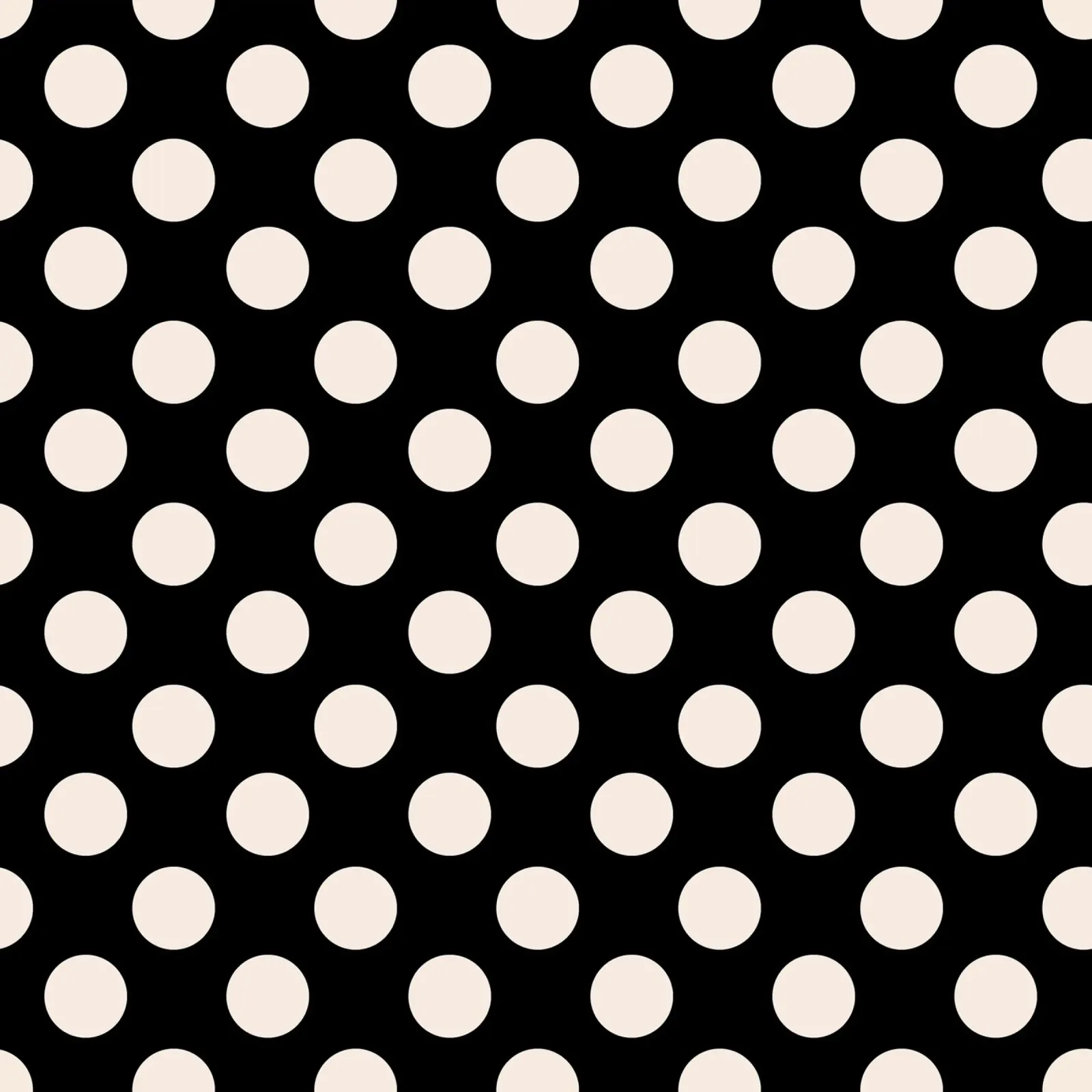 Polka dots on black poster con telaio in alluminio da TijanaArtStudio88
