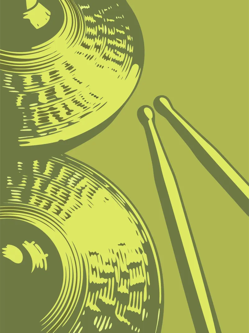 Cimbali poster con telaio in plastica da MUSIC EDITION