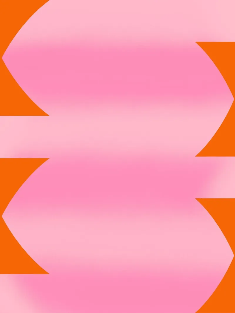 Striscia rosa sfumata poster con telaio in plastica da Little Dean