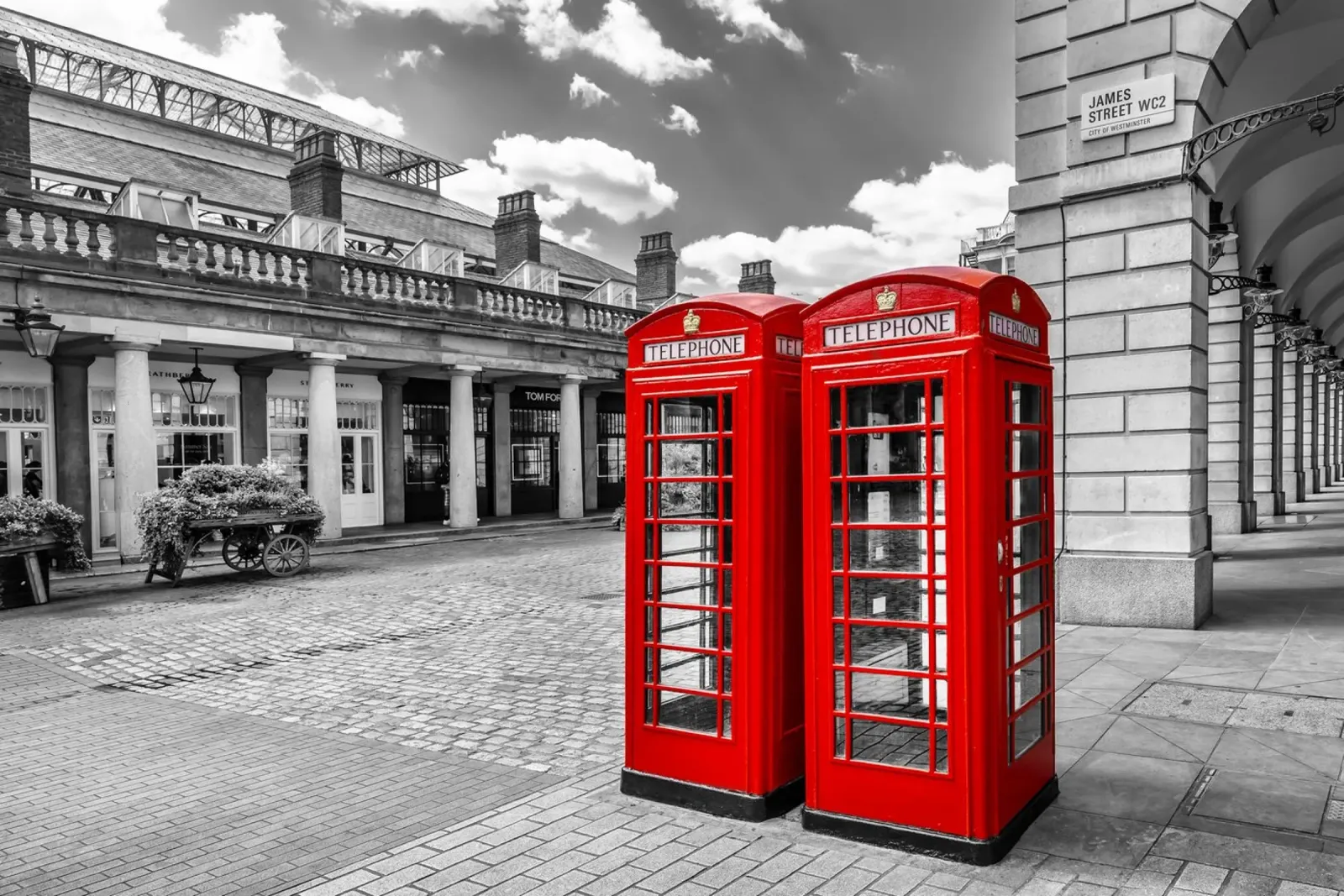 Classici dal Covent Garden - colourkey tela con Cornice a cassetta da Melanie Viola