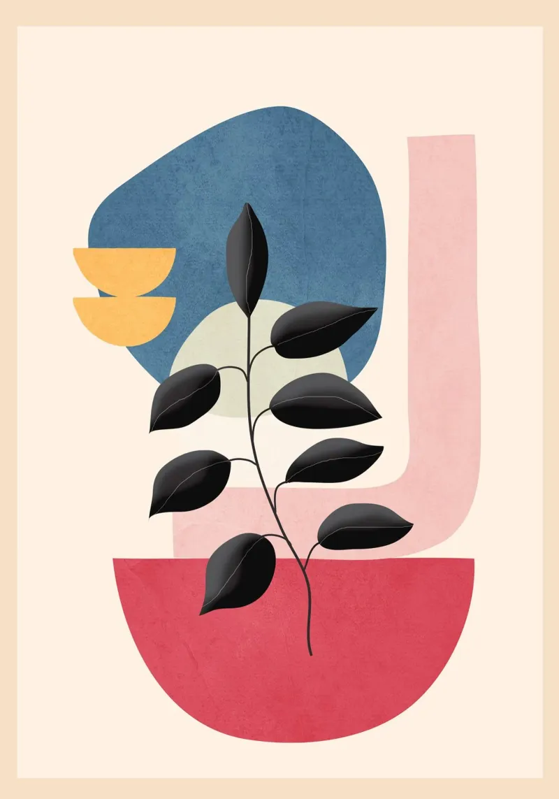 Soft Shapes XVIII poster da cityart