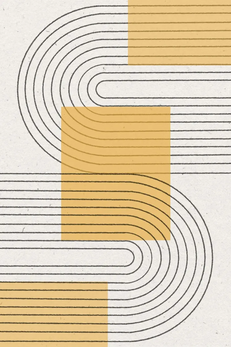 Grafica moderna gialla pannello forex da The Miuus Studio