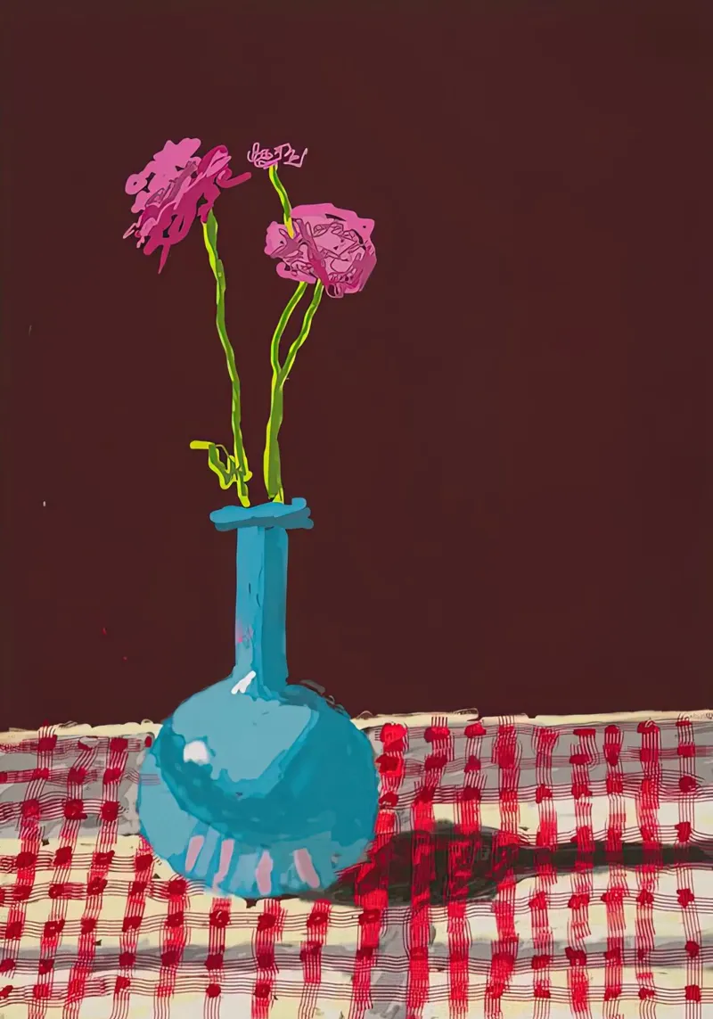 David Hockney dh 1 poster con telaio in alluminio da Glen Stephens