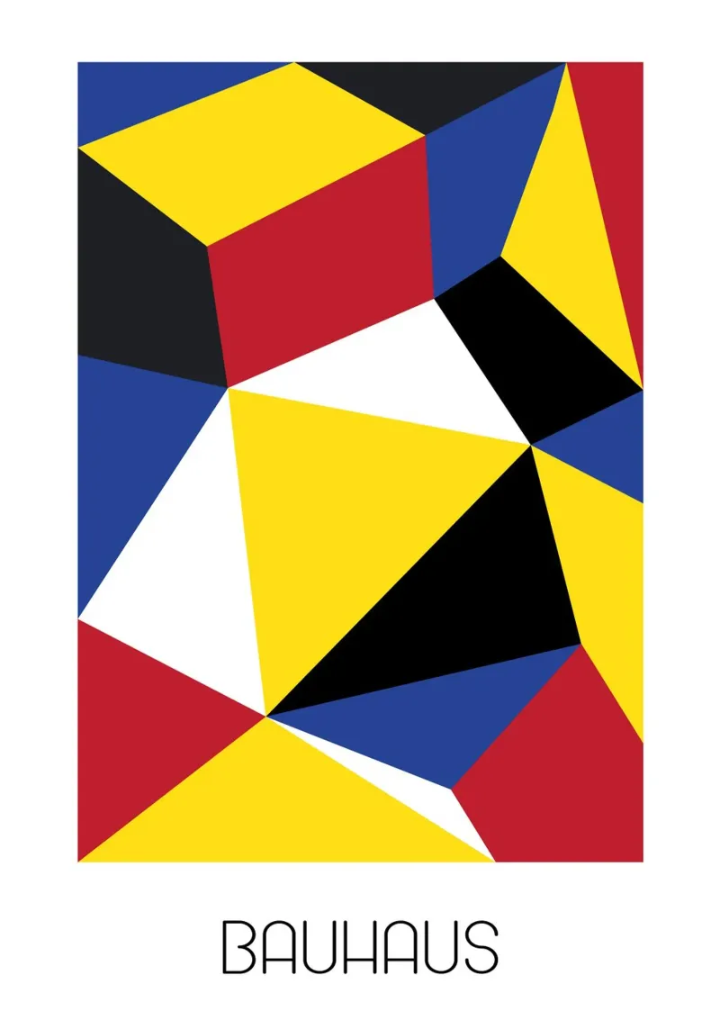 BAUHAUS 2 poster con telaio in plastica da Metron