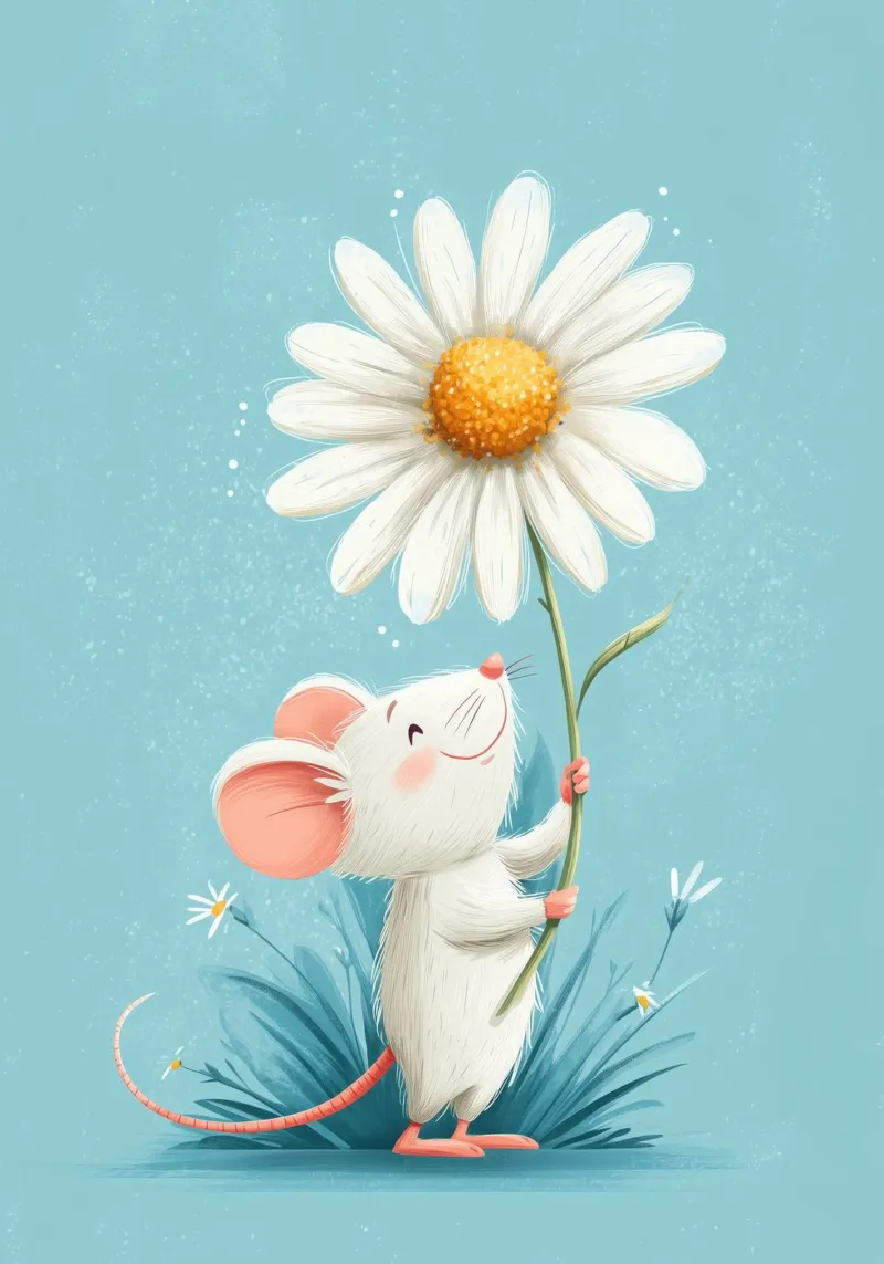 Daisy for You poster con telaio in plastica da Kiara