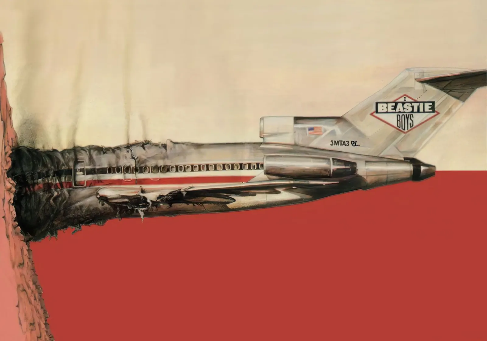 Beastie Boys Licensed to Ill canvas met Baklijst van shiners