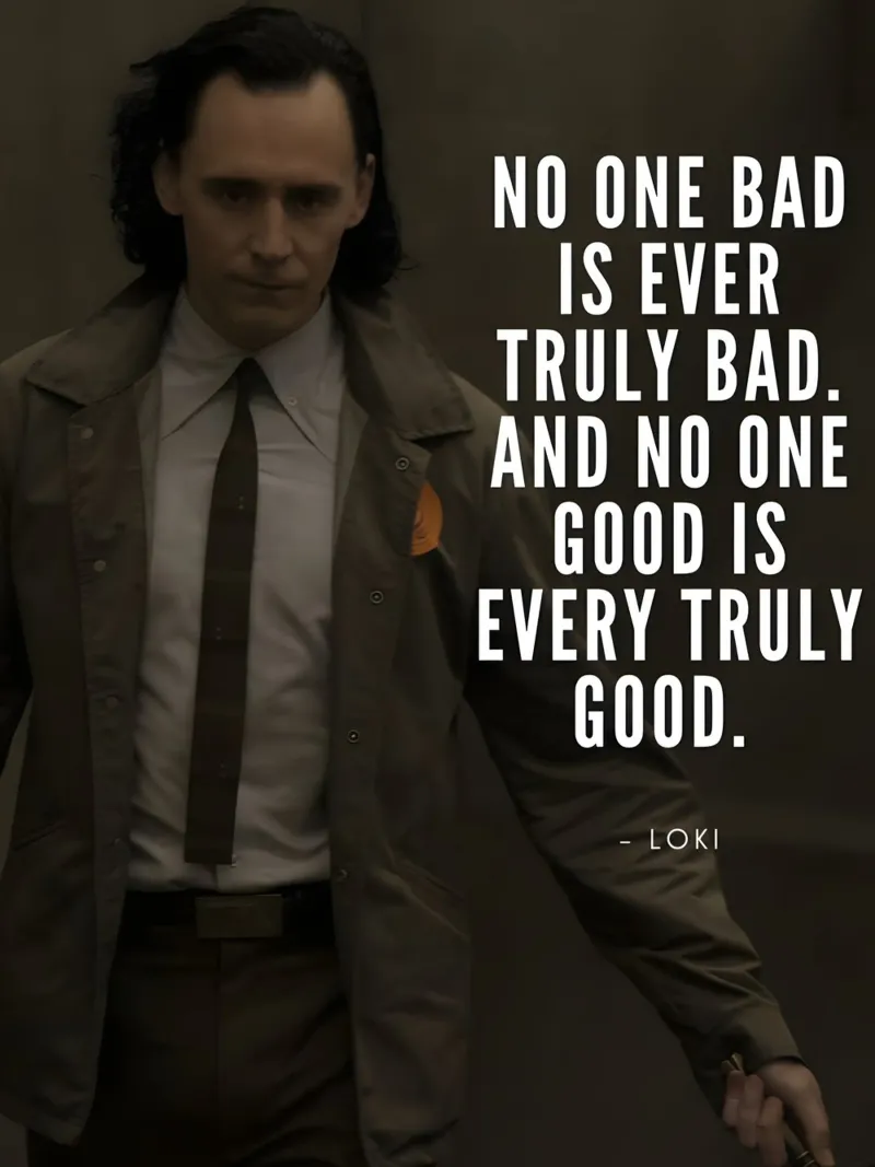 No one bad is ever truly bad poster con telaio in alluminio da Type & Tape