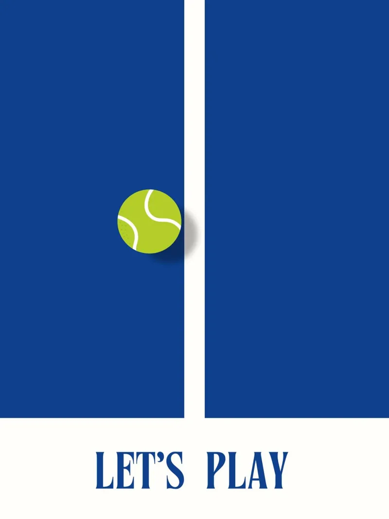 Let's Play poster con telaio in alluminio da Diesdas Ananas Design