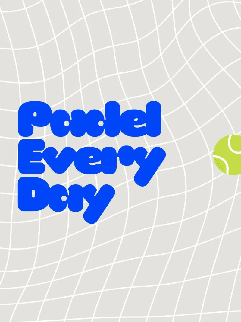 Padel Every Day poster con telaio in legno da Diesdas Ananas Design