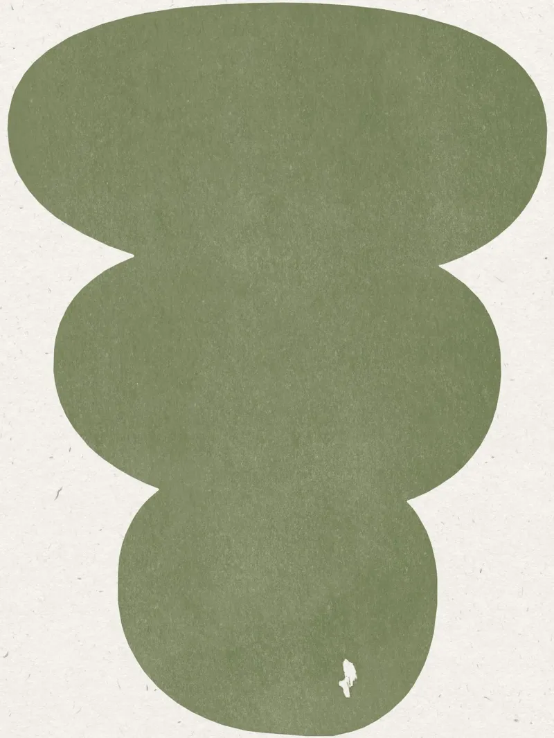 Verde Forme semplici e retrò carta hahnemühle da The Miuus Studio
