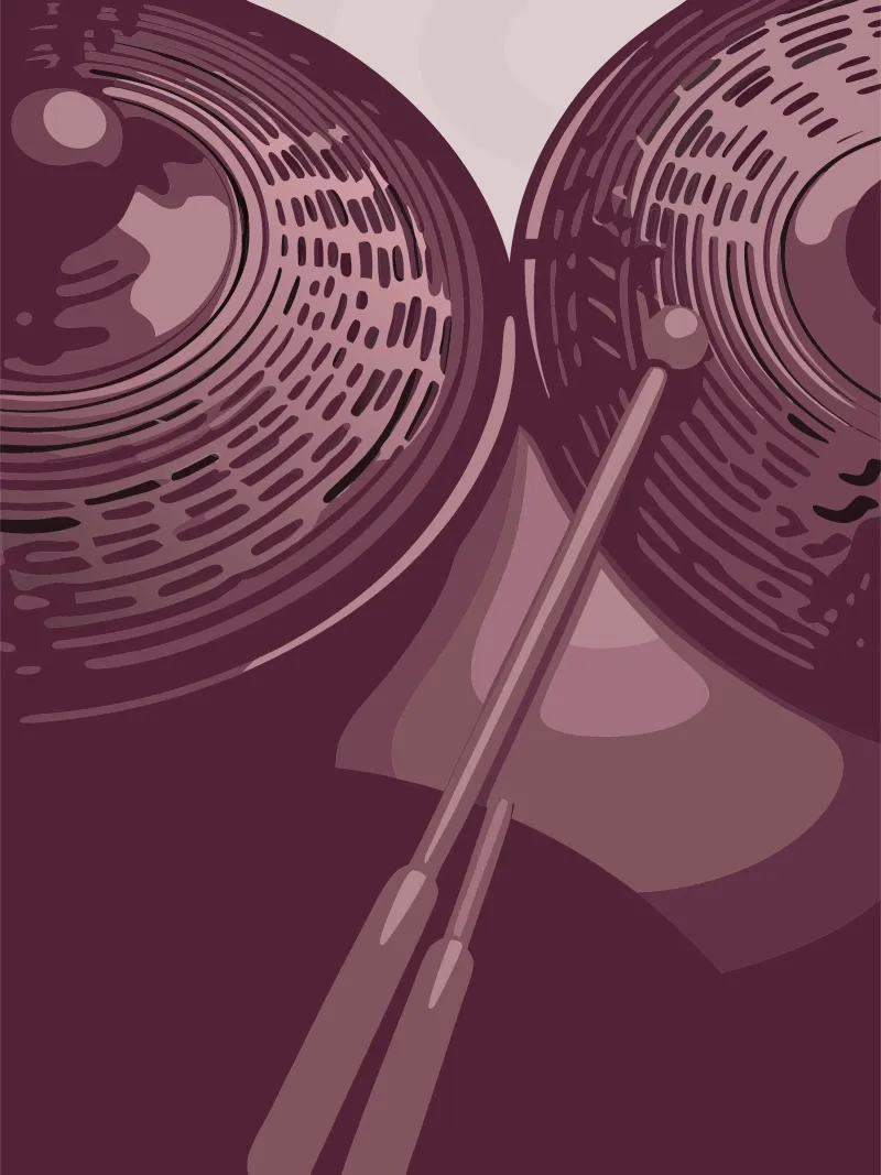 Cimbali poster con telaio in plastica da MUSIC EDITION