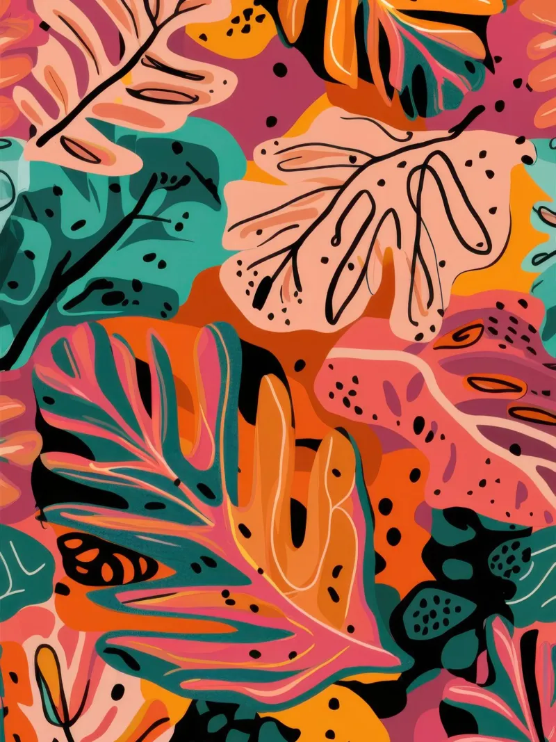 Fogliame autunnale infuocato poster da Lyra Glaze