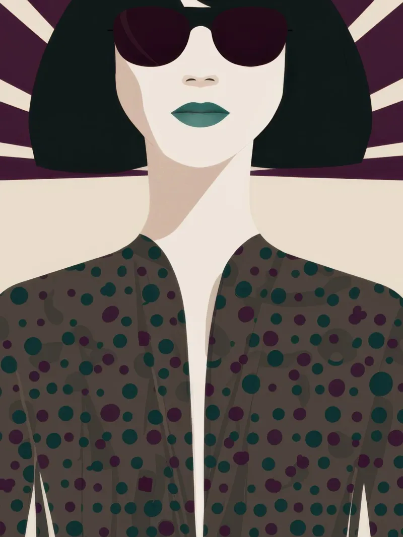 Sguardo chic in ombra poster da Lyra Glaze