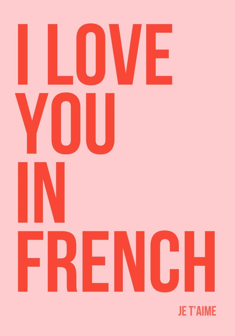 Ti amo in francese pellicola backlit da fltmfrance