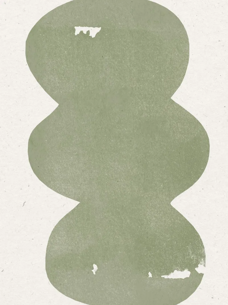 Verde Semplice Retrò carta hahnemühle da The Miuus Studio
