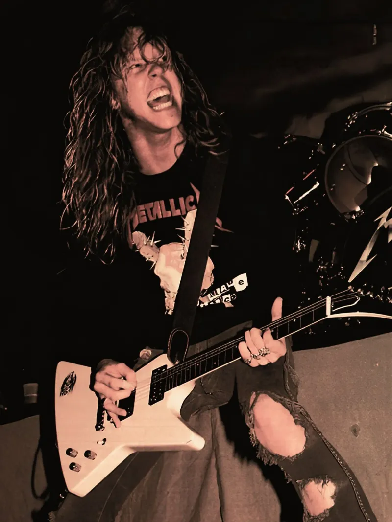 James Hetfield poster con telaio in plastica da Musadad Shop