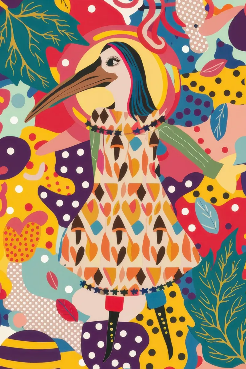 Moda para pájaros extravagantes poster de Lyra Glaze
