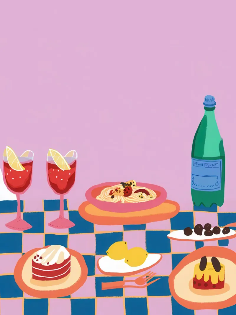 Pastellfarbenes Picknick in Perfektion Poster von Nova Glaze