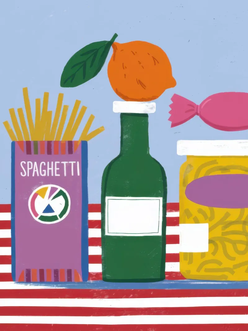 Spaghetti and Soda poster da Nova Glaze