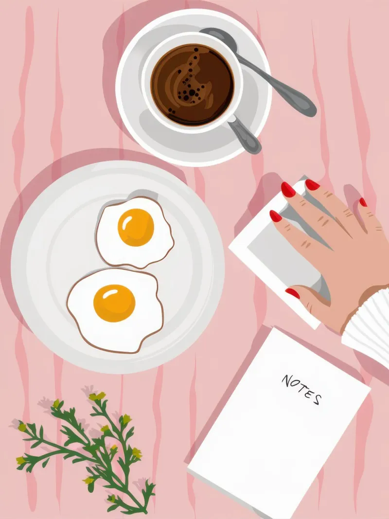 Ochtendritueel Schets canvas met Baklijst van Bara Suara