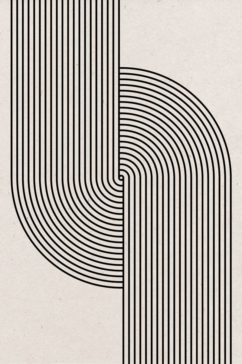 Mid Century Modern Composition poster by The Miuus Studio