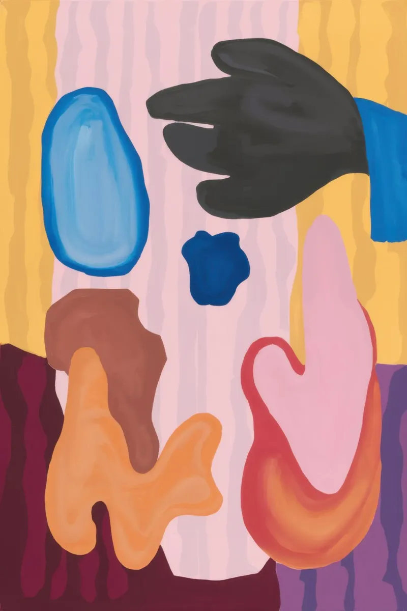 Forme corporee astratte poster con telaio in plastica da Snow Mist