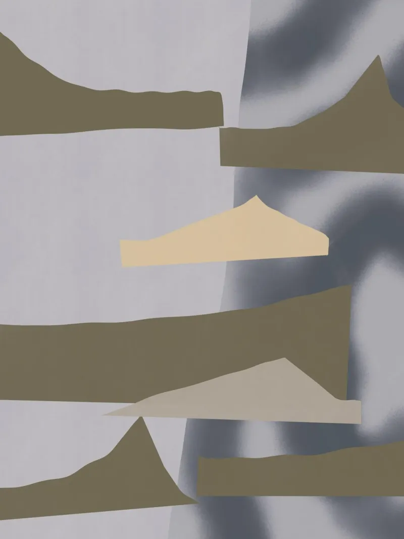 Sfumature di grigio geometrico 03 poster da Little Dean