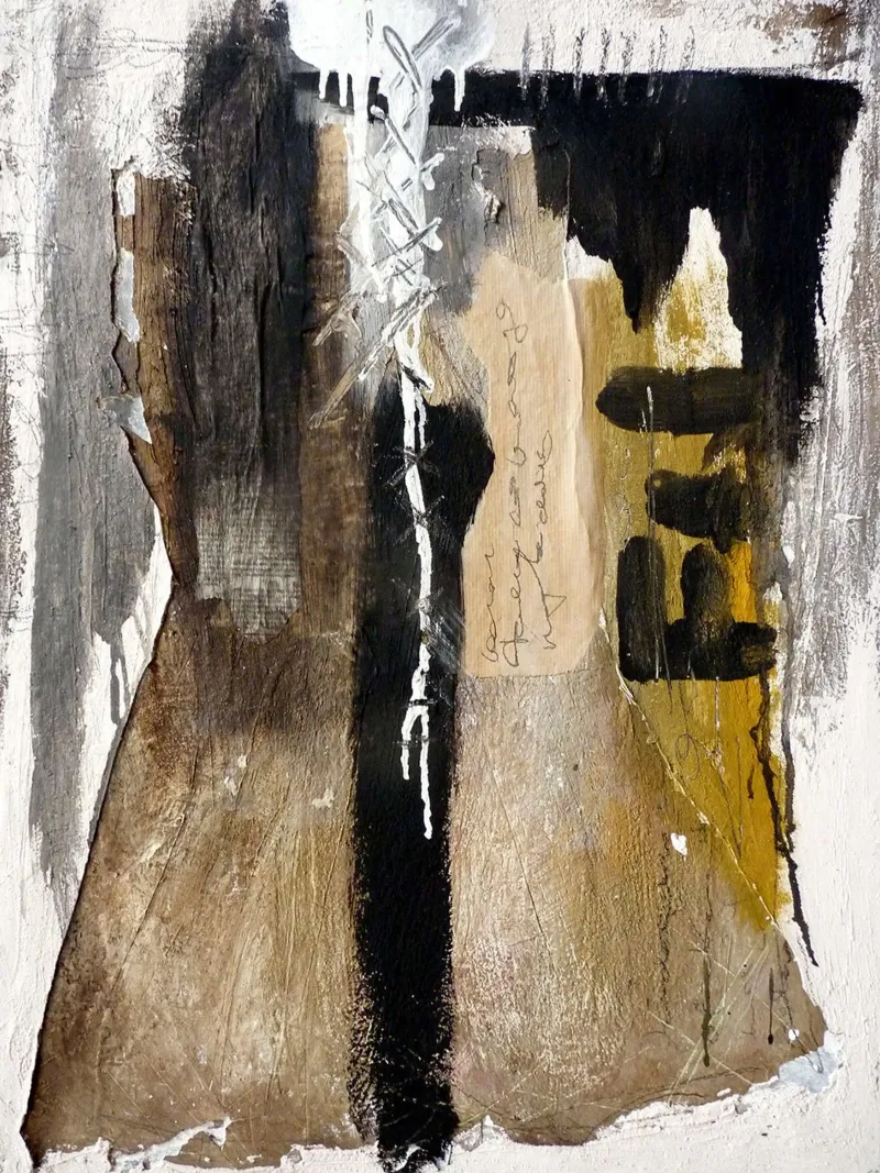 Astratto IV poster con telaio in legno da June Jordan