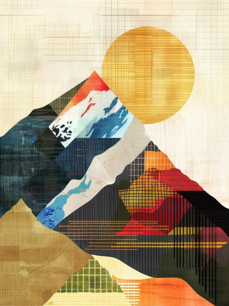 Elevazione illuminata dal sole poster con telaio in legno da June Jordan