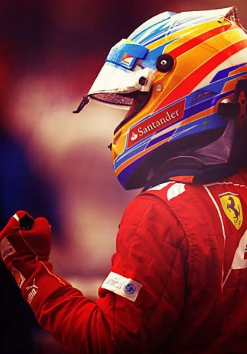 Fernando Alonso poster da Low poly art