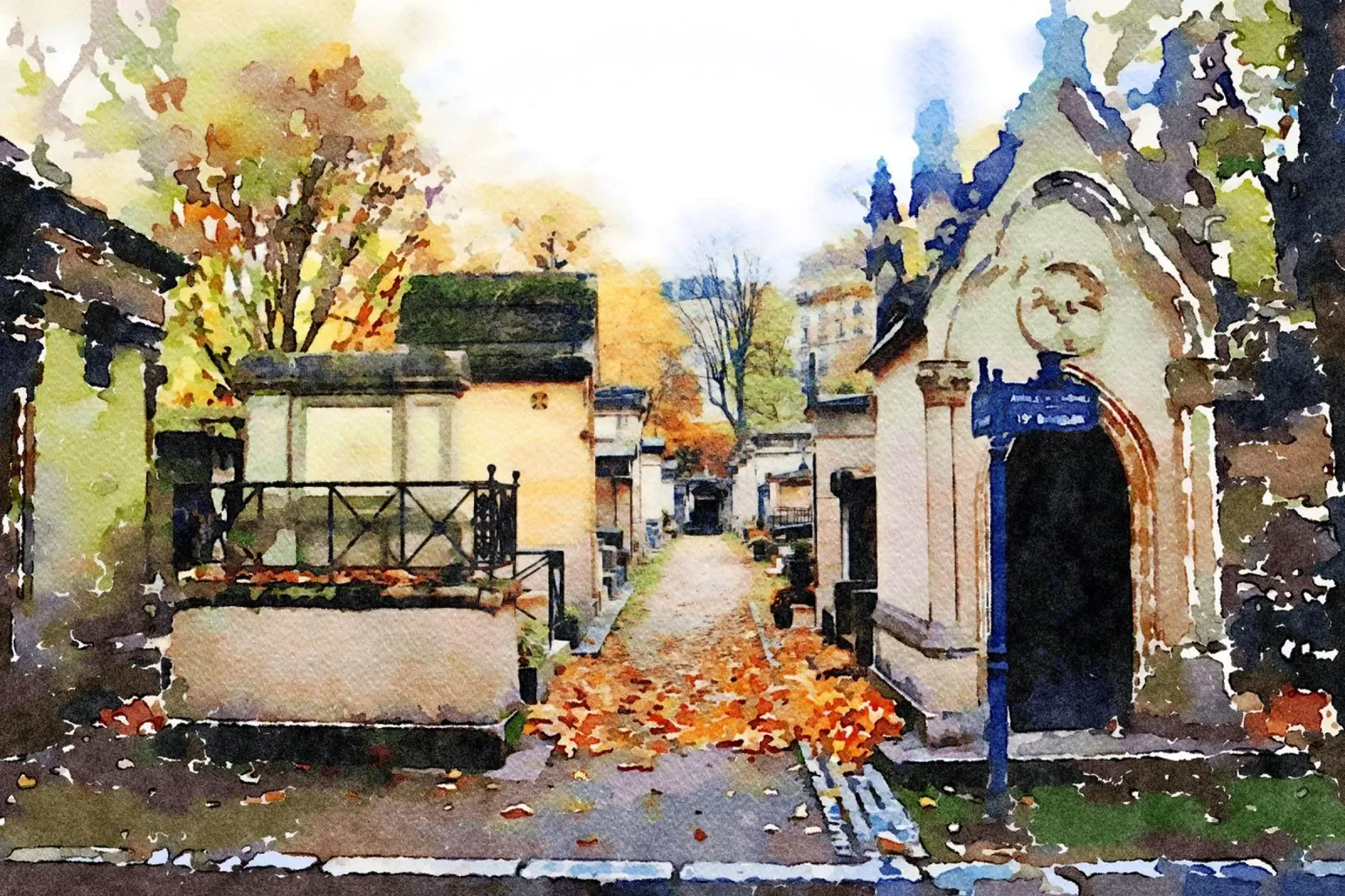 Montmartre poster con telaio in plastica da Massimo Frascogna