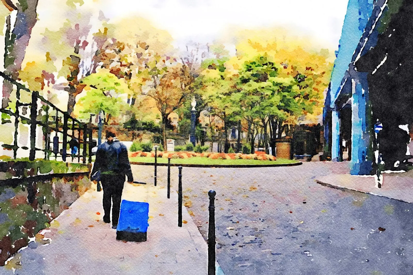 A piedi a Montmartre poster da Massimo Frascogna