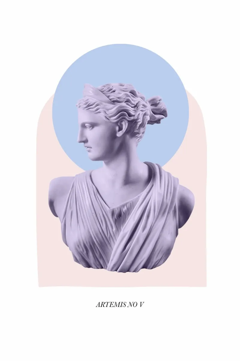 Goddess Purple and Pink Art poster con telaio in alluminio da GraceDigitalArtCo