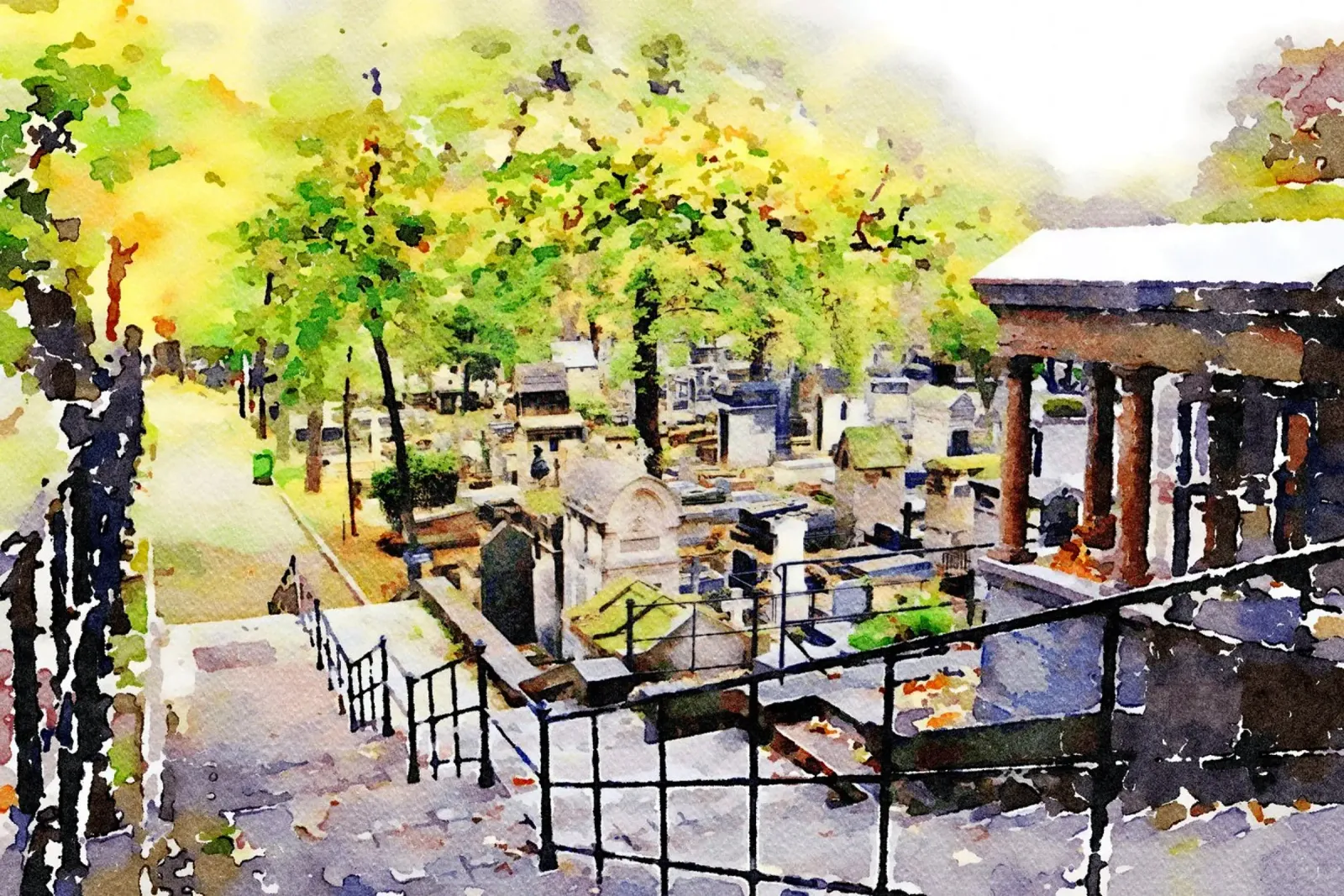 Montmartre poster con telaio in plastica da Massimo Frascogna