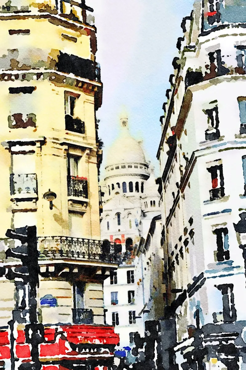 Parigi poster con telaio in plastica da Massimo Frascogna