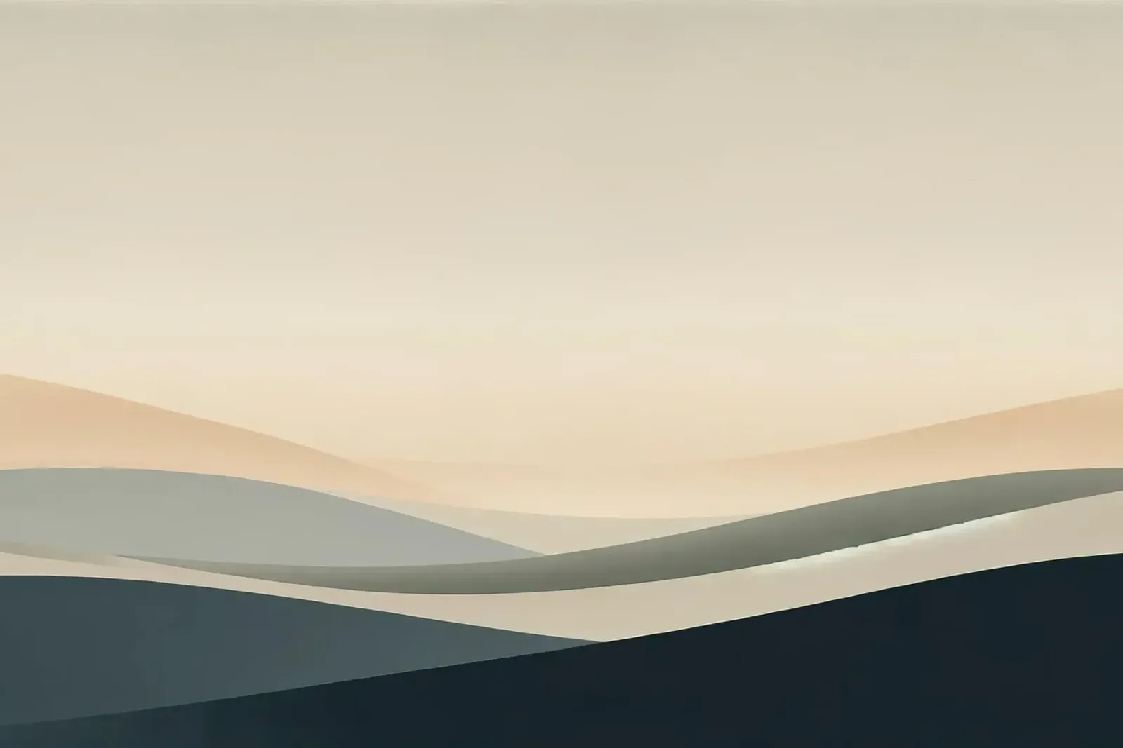 Dune pastello all'orizzonte poster con telaio in legno da Chromatic Fusion Studio