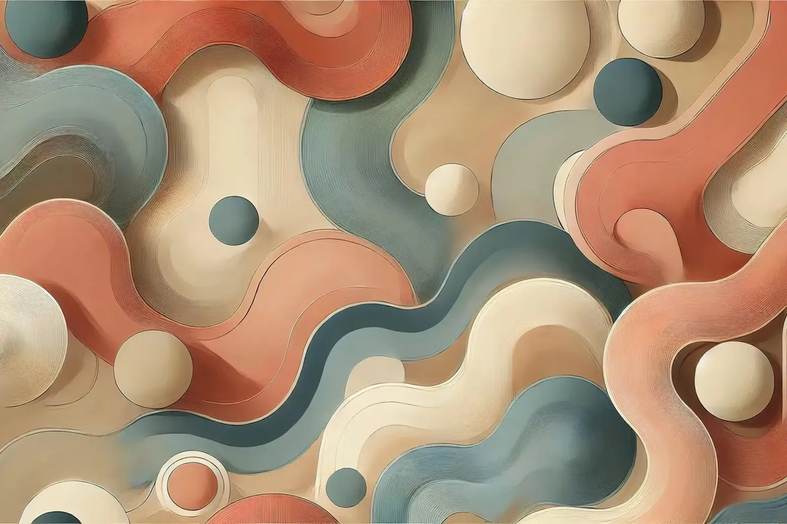 Flusso di velluto di metà secolo poster da Chromatic Fusion Studio
