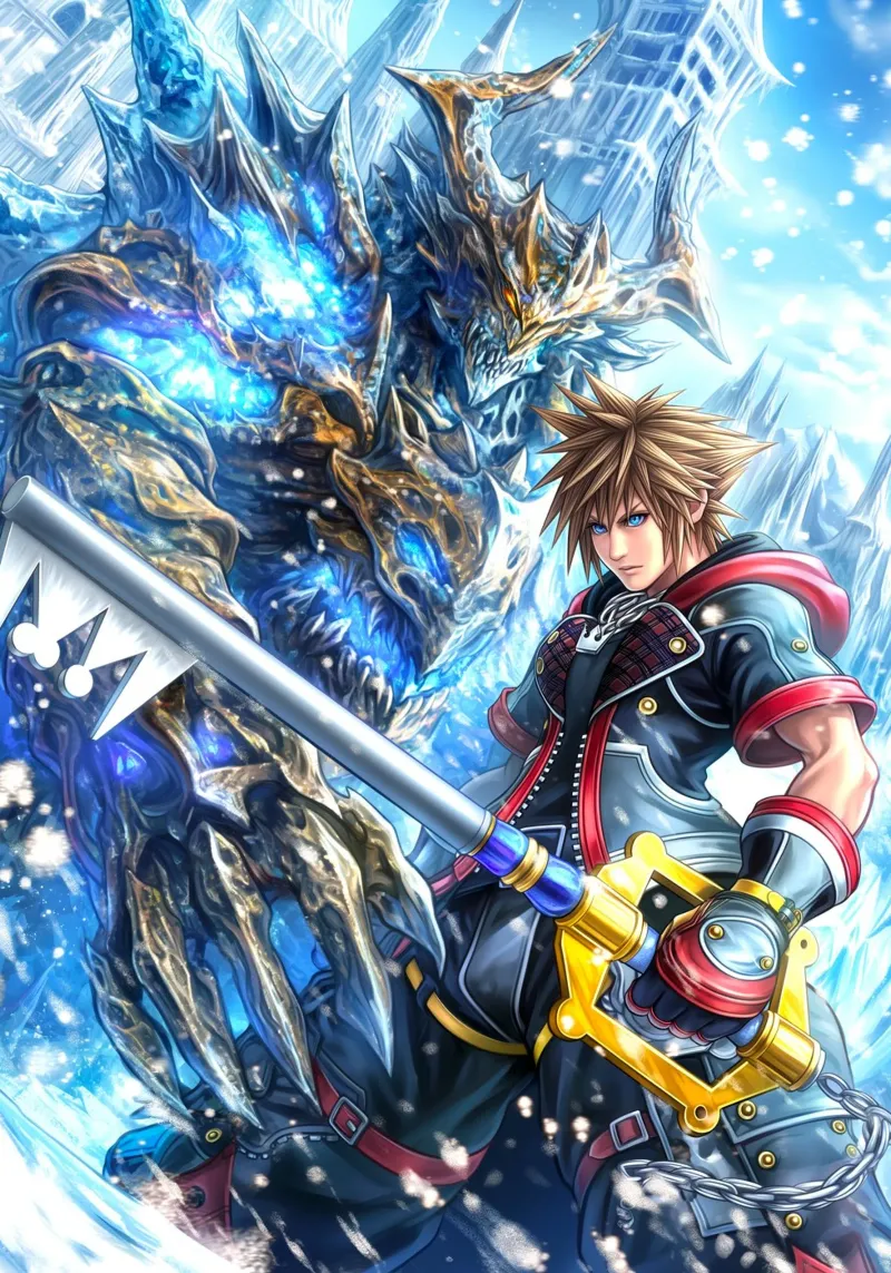 Sora Kingdom Hearts poster da Stellar Creative