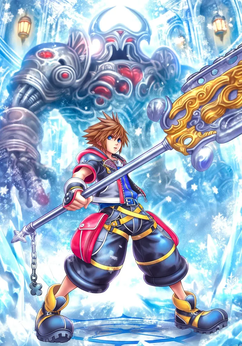 Sora Kingdom Hearts poster da Stellar Creative