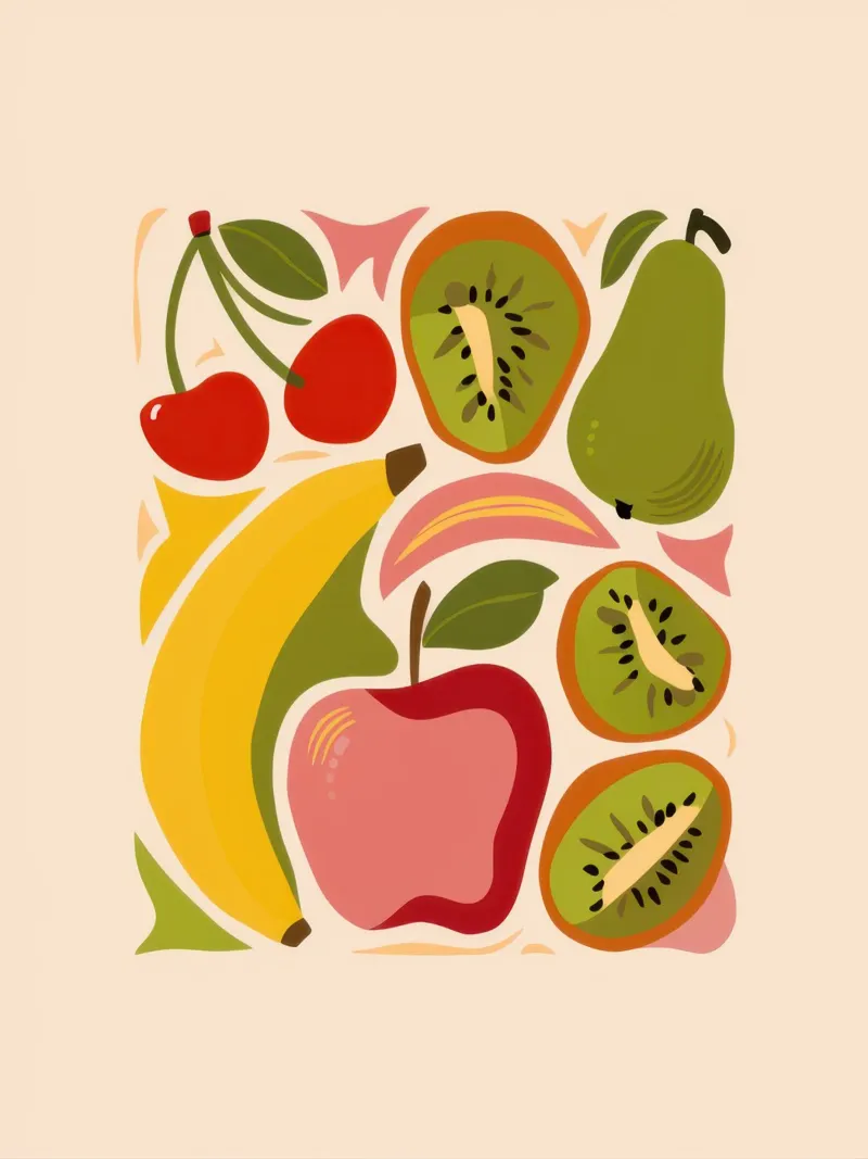 La vivacità del frutteto poster con telaio in alluminio da Autumn Season