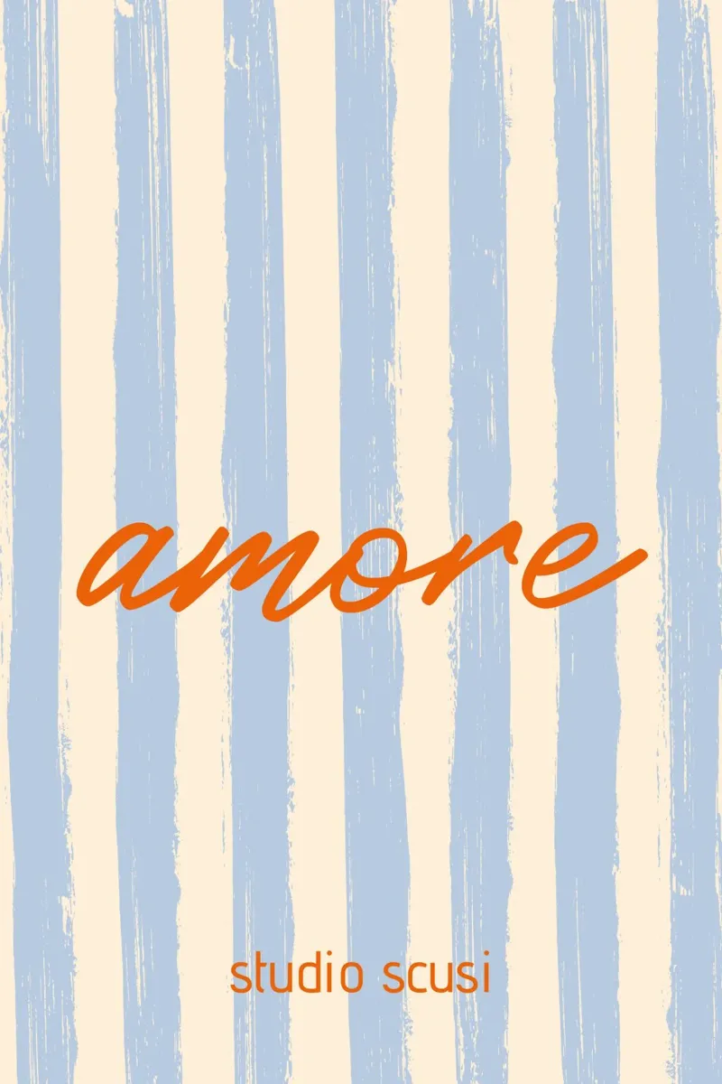 Amore - studio scusi poster con telaio in alluminio da studio scusi