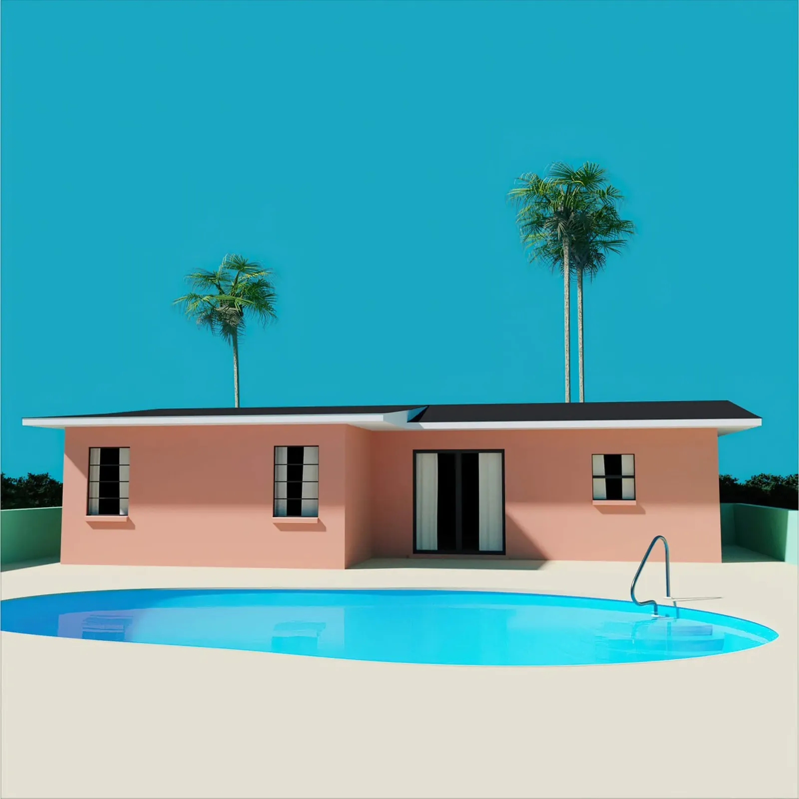 Liminal Sunny Pool House poster da Leonard Barreiro