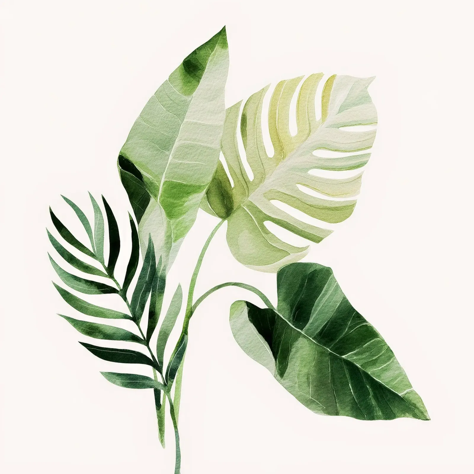 Forme tropicali 1 poster con telaio in plastica da Sophia Calder Studio