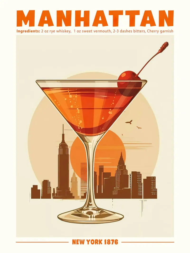 Manhattan, New York 1876 poster da janetlynn