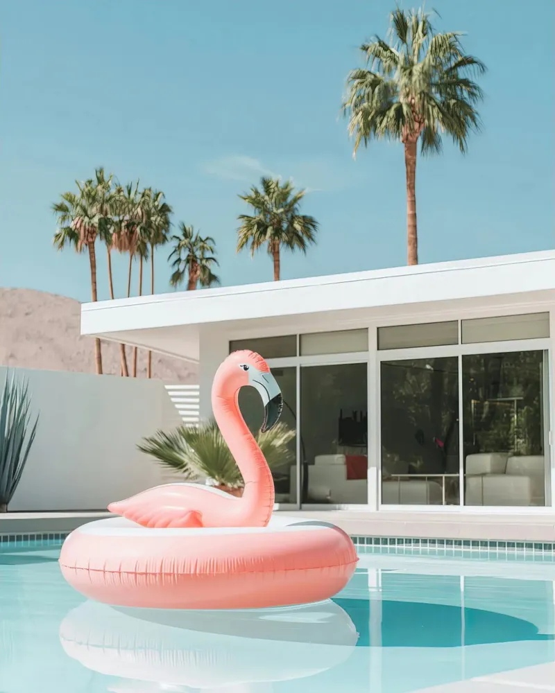 Palm Springs Pool poster da lennytravers