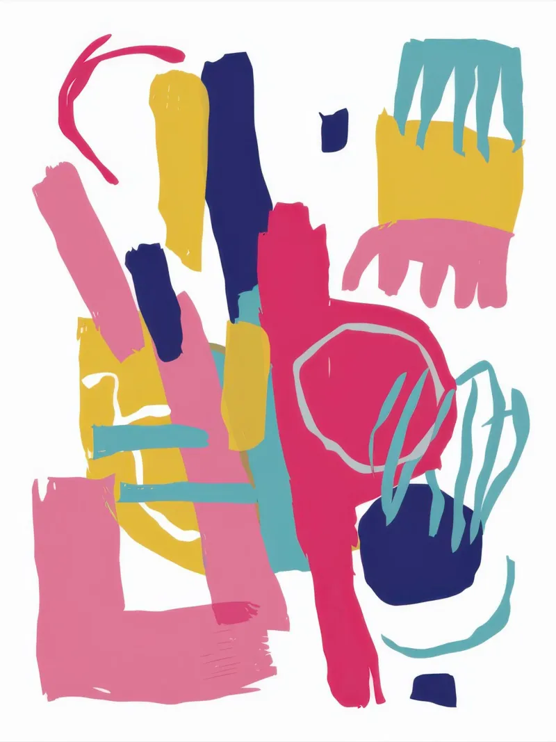 Expressieve abstracte uitbarsting canvas met Baklijst van Snow Mist