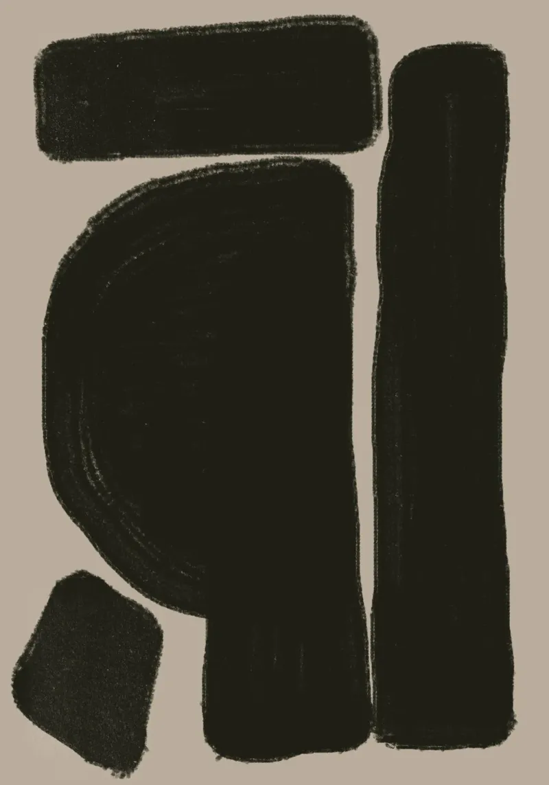 Composizione semplice Arte moderna carta hahnemühle da The Miuus Studio