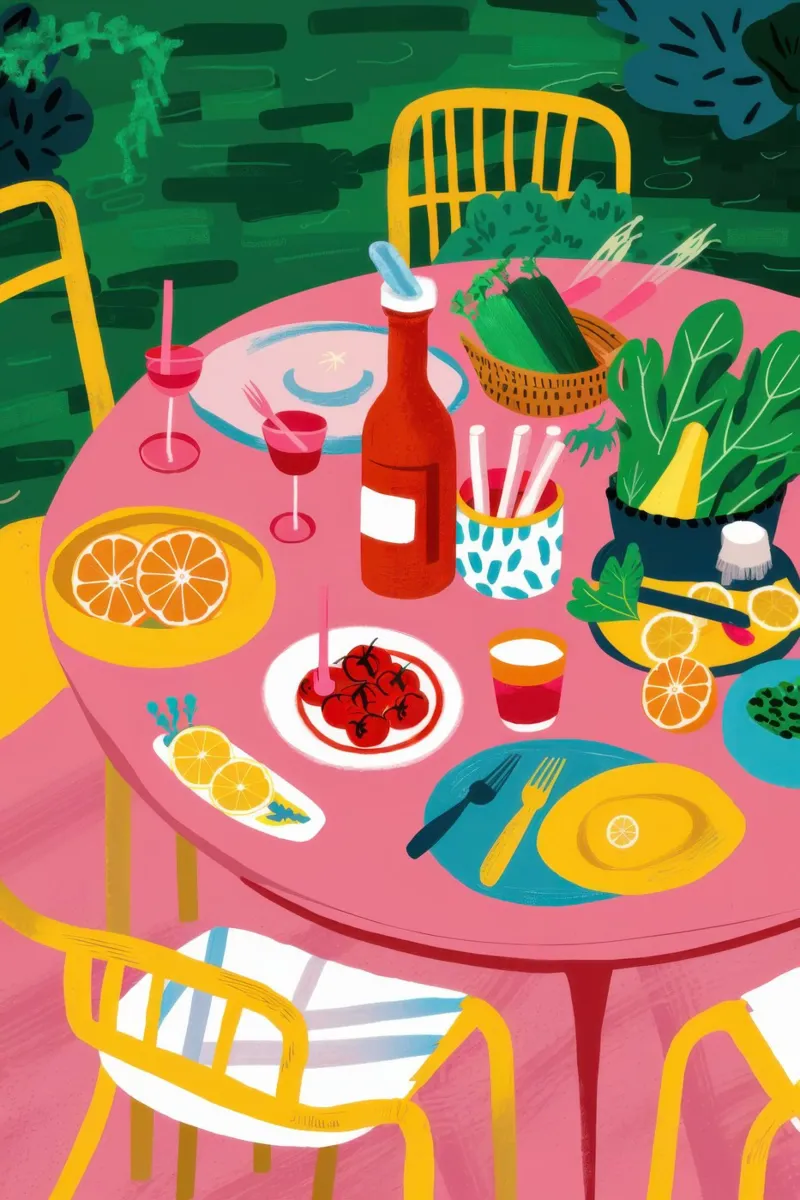 Al Fresco Bliss poster con telaio in alluminio da Autumn Season