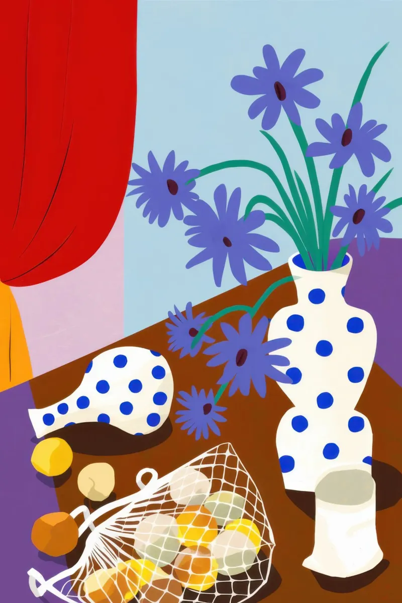 Vaso a pois poster da Lyra Glaze